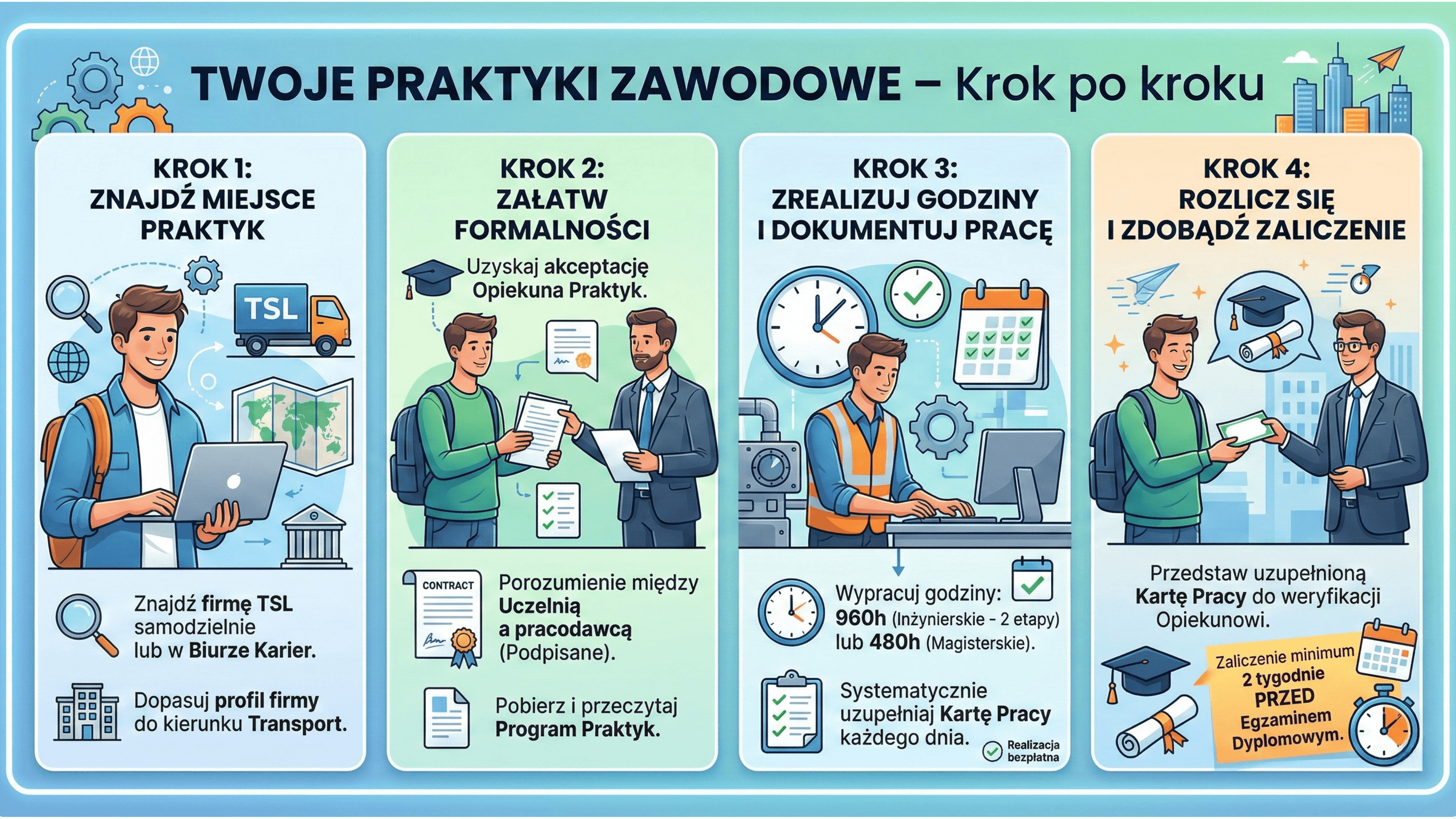 Praktyki zawodowe - zdjęcie informacyjne