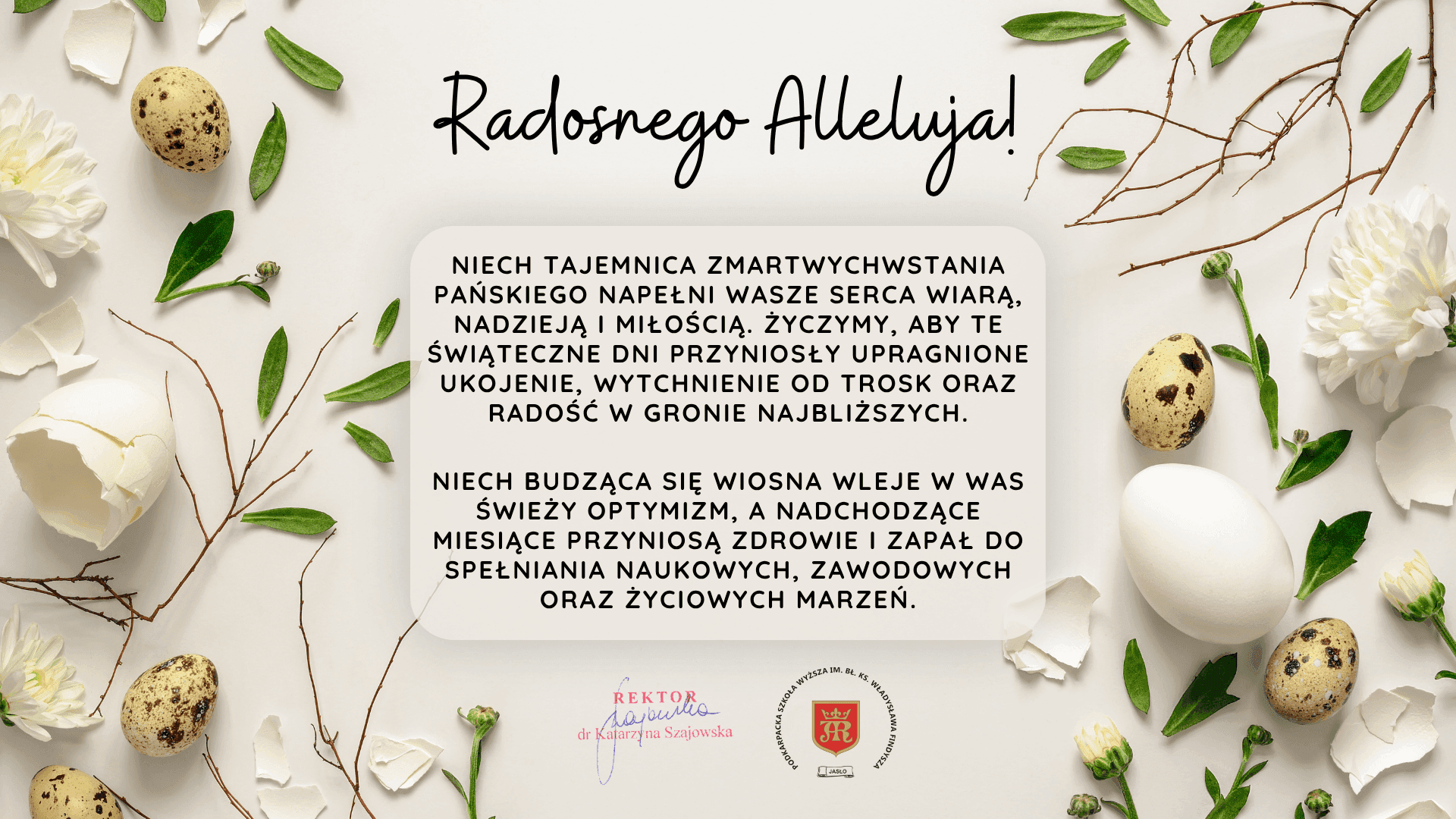 Życzenia z okazji świąt Wielkanocnych