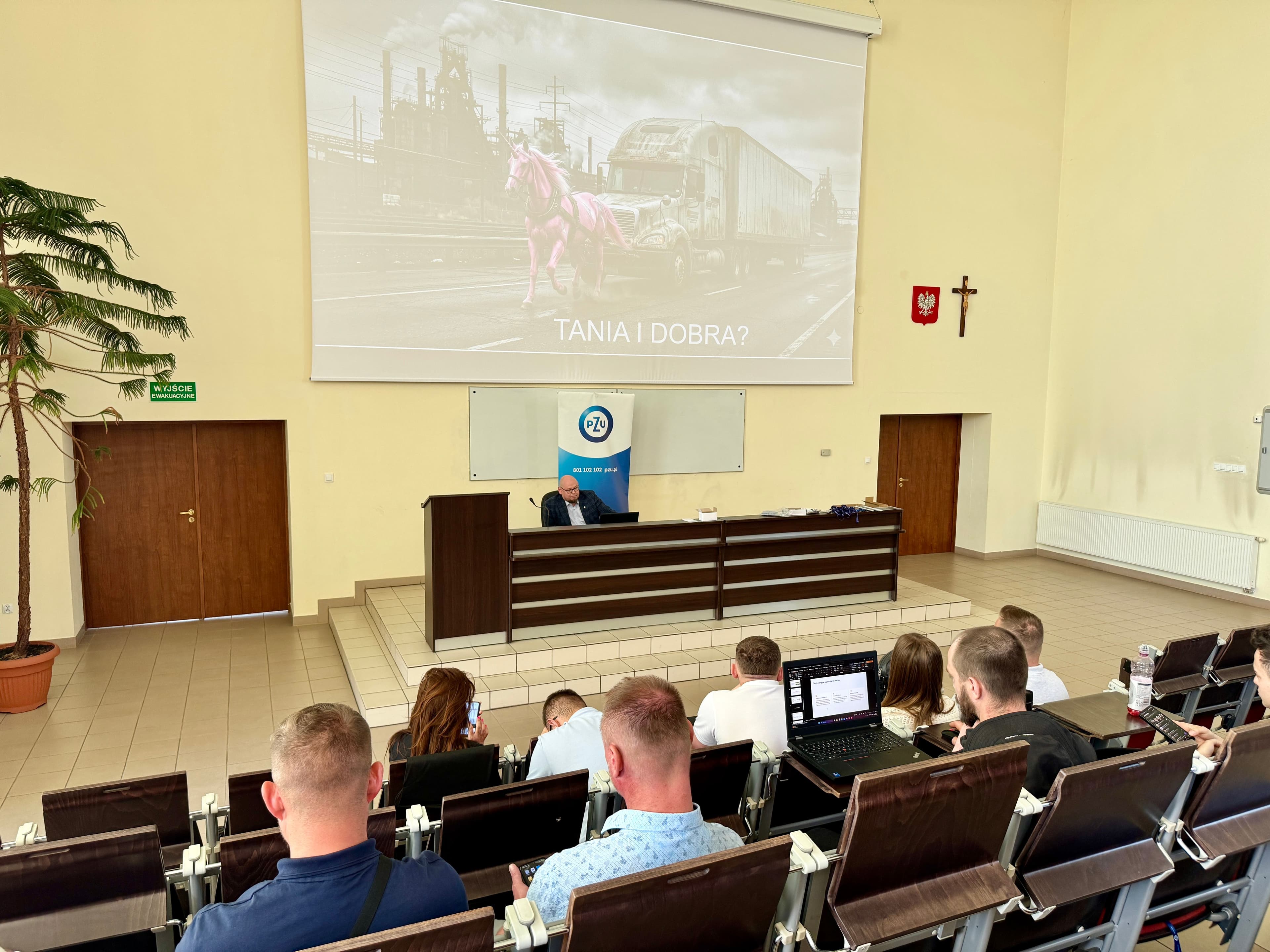 Spotkanie studentów PSW w Jaśle z przedstawicielem PZU